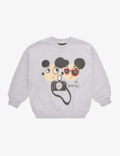 Mini Rodini Mr G Ritzratz Graphic-print Organic-cotton Sweatshirt 18 Months-11 Years
