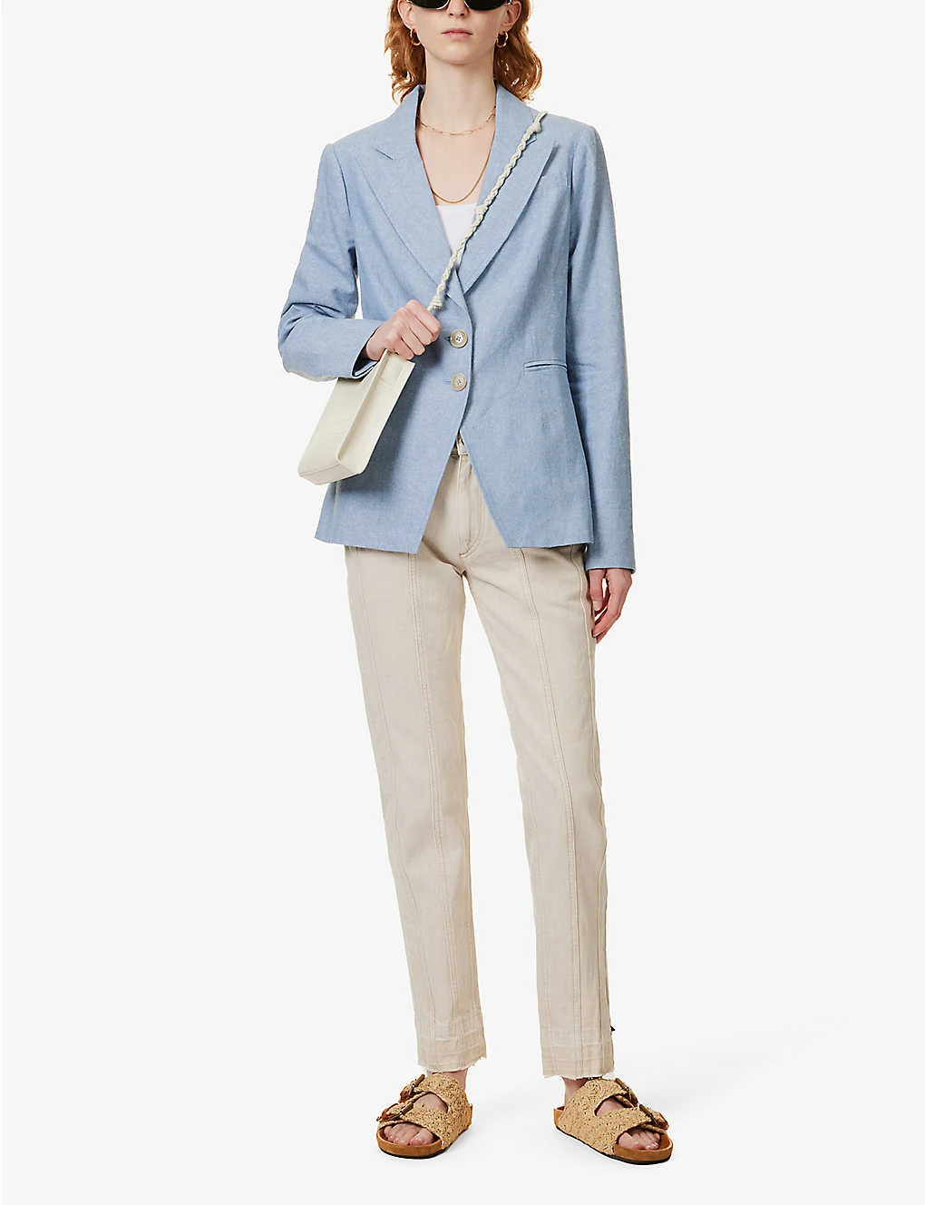 Paige Chelsee Single-breasted Linen-cotton Blend Blazer 2 Paige Chelsee Single-breasted Linen-cotton Blend Blazer - Image 2