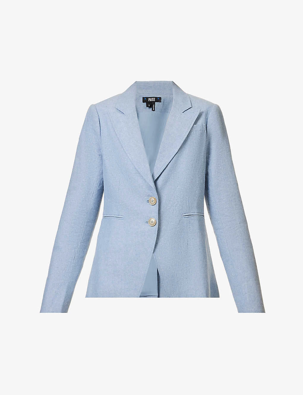 Paige Chelsee Single-breasted Linen-cotton Blend Blazer 1 Paige Chelsee Single-breasted Linen-cotton Blend Blazer