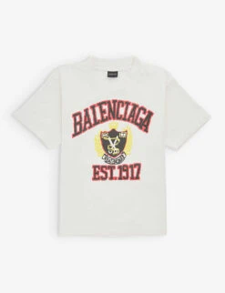 Balenciaga Graphic-print Regular-fit Cotton-jersey T-shirt 4-10 Years