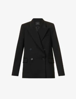 Joseph Jaden Double-breasted Stretch-wool Blazer
