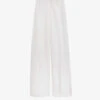 Ted Baker Astaat Wide-leg High-rise Recycled Viscose Linen-blend Trousers