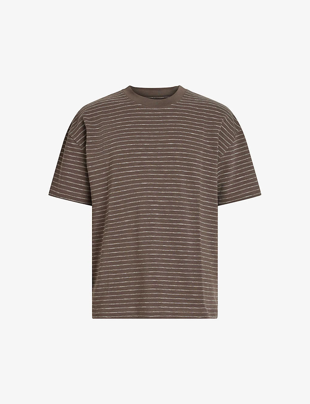 AllSaints Keaton Striped-pattern Organic-cotton T-shirt 1 AllSaints Keaton Striped-pattern Organic-cotton T-shirt