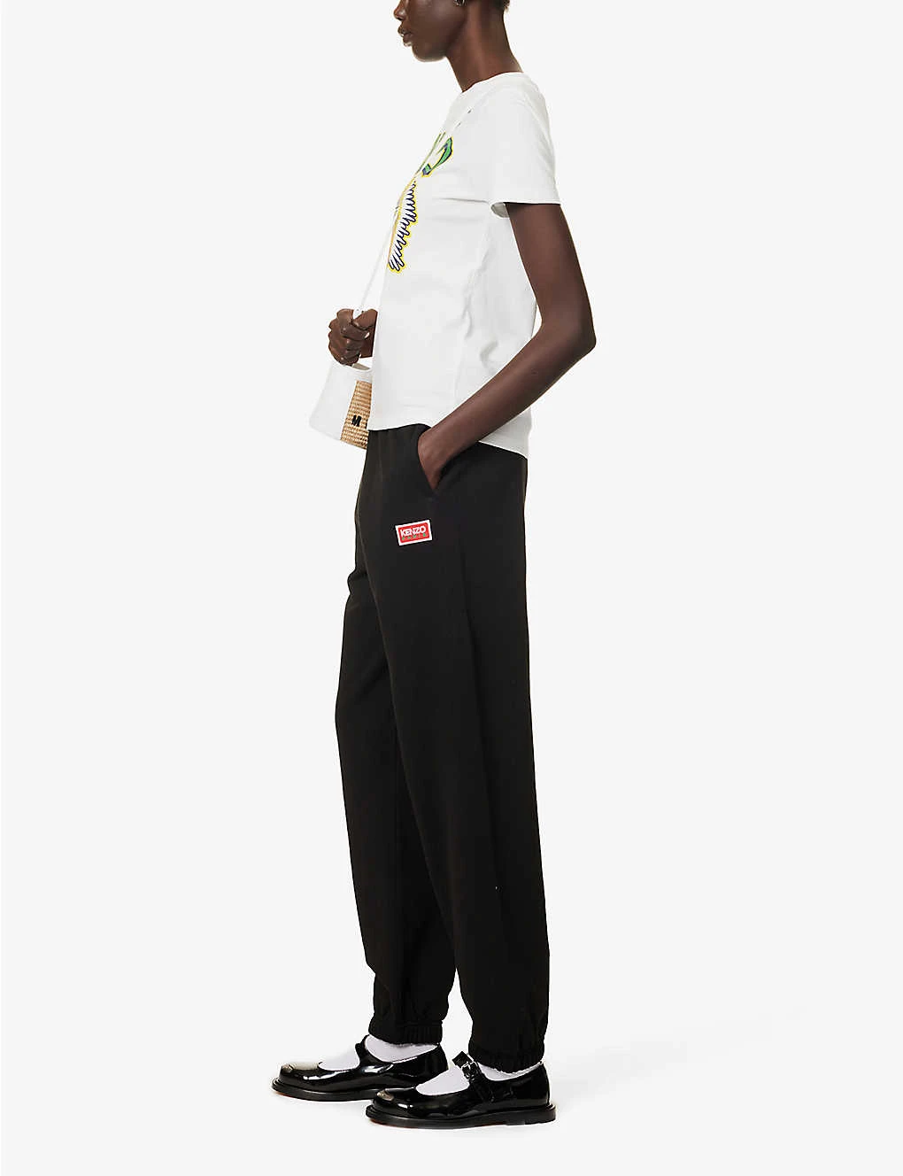 Kenzo Brand-patch Cotton-jersey Jogging Bottoms 2 Kenzo Brand-patch Cotton-jersey Jogging Bottoms - Image 2