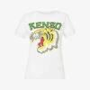Kenzo Varsity Tiger Brand-print Cotton-jersey T-shirt