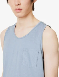 Vuori Tradewind Scoop-neck Stretch Recycled-polyester Tank Top -Selfridges Store R04146298 CLOUDHEATHER ALT04