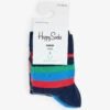 Happy Socks Graphic-print Pack Of Two Stretch-organic Cotton Blend Socks 12-24 Months