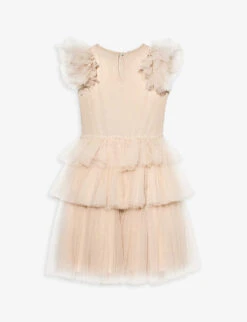 Marigold Tutu Tulle Dress 4-11 Years -Selfridges Store R04148904 LINEN ALT02