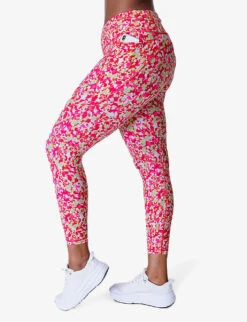 Sweaty Betty Power 7/8 Dab-print High-rise Skinny Stretch-nylon Leggings -Selfridges Store R04150348 PINKDABPRINT ALT02