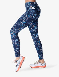 Sweaty Betty Power Workout Graphic-print High-rise Stretch-jersey Leggings -Selfridges Store R04150352 BLUEFLORALPRINT ALT02