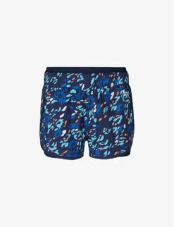 Sweaty Betty On Your Marks 4’’ Graphic-print Stretch Recycled Polyester-blend Shorts