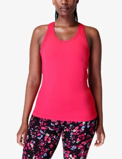 Sweaty Betty Athlete Seamless Stretch-jersey Top -Selfridges Store R04150365 FRAMBOISEPINK ALT02