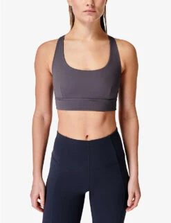 Sweaty Betty Super Soft Reversible Stretch-jersey Yoga Bra -Selfridges Store R04150398 URBANGREYNAVYBLUE ALT02