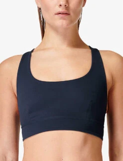 Sweaty Betty Super Soft Reversible Stretch-jersey Yoga Bra -Selfridges Store R04150398 URBANGREYNAVYBLUE ALT04