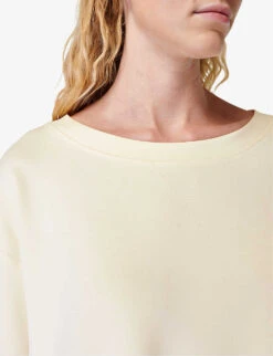 Sweaty Betty CloudWeight Lightweight Relaxed-fit Stretch Recycled-polyester Jumper -Selfridges Store R04150495 SHELLWHITE ALT04