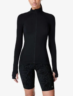 Sweaty Betty Athlete Doubleweight Zip-fastened Stretch-nylon Jacket 7 Sweaty Betty Athlete Doubleweight Zip-fastened Stretch-nylon Jacket -Selfridges Store R04150503 BLACK ALT02