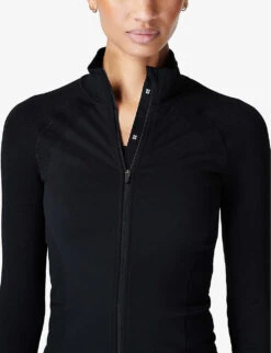 Sweaty Betty Athlete Doubleweight Zip-fastened Stretch-nylon Jacket 9 Sweaty Betty Athlete Doubleweight Zip-fastened Stretch-nylon Jacket -Selfridges Store R04150503 BLACK ALT04