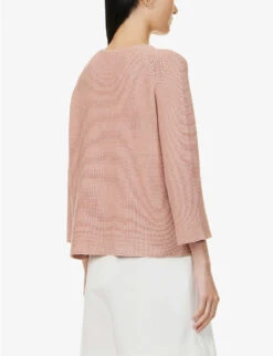 Weekend Max Mara Addotto Relaxed-fit Cotton Jumper -Selfridges Store R04151200 PEACH ALT03