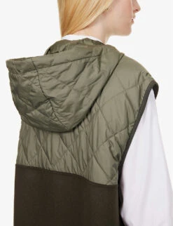 Weekend Max Mara Nastro Funnel-neck Shell Jacket -Selfridges Store R04151229 KAKI ALT04