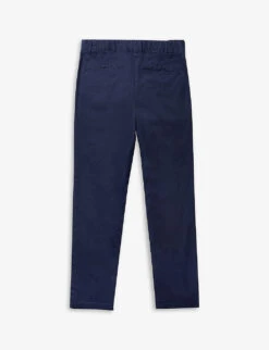 Benetton Straight-leg Regular-fit Cotton Chinos 6-14 Years -Selfridges Store R04151572 NAVYBLUE ALT02