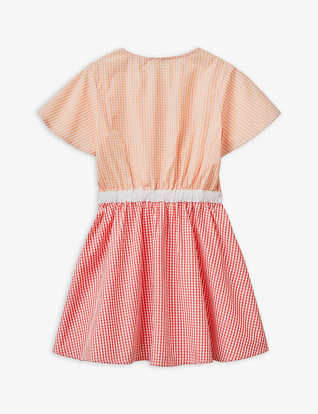 Benetton Vichy Gingham-print Elasticated-waist Cotton-poplin Dress 6-14 Years 2 Benetton Vichy Gingham-print Elasticated-waist Cotton-poplin Dress 6-14 Years - Image 2