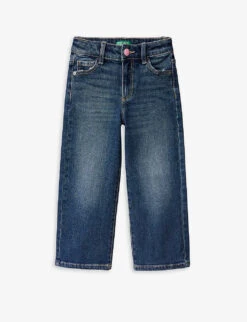 Benetton Wide-leg Regular-fit Stretch-denim Jeans 1-6 Years