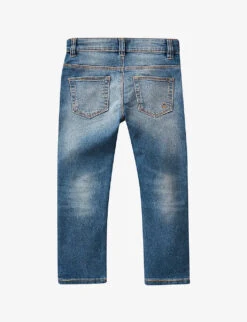 Benetton Slim-fit Straight-leg Stretch-denim Jeans 1-6 Years 5 Benetton Slim-fit Straight-leg Stretch-denim Jeans 1-6 Years -Selfridges Store R04151603 BLUEDENIM ALT02