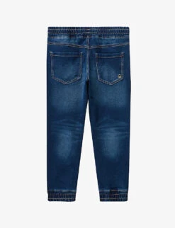 Benetton Elasticated-waist Soft-feel Stretch-denim Jeans 6-14 Years 5 Benetton Elasticated-waist Soft-feel Stretch-denim Jeans 6-14 Years -Selfridges Store R04151604 BLUEDENIM ALT02