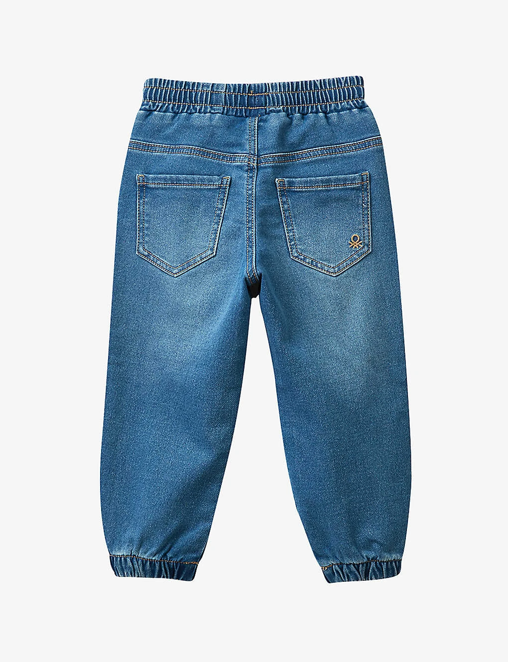 Benetton Elasticated-waist Drawstring Stretch-denim Jeans 1-6 Years 2 Benetton Elasticated-waist Drawstring Stretch-denim Jeans 1-6 Years - Image 2