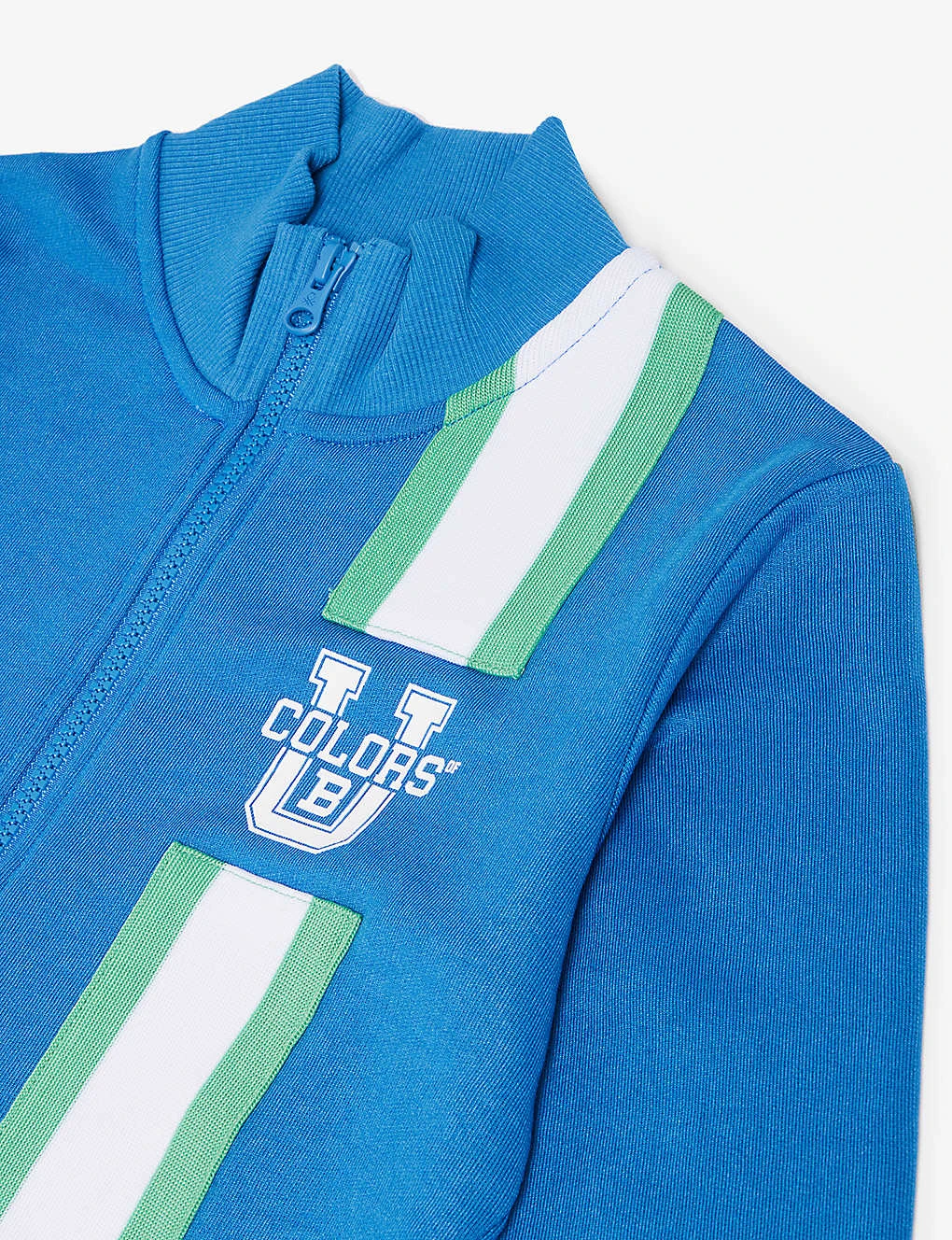 Benetton Brand-print Funnel-neck Jersey Jacket 6-14 Years 2 Benetton Brand-print Funnel-neck Jersey Jacket 6-14 Years - Image 2