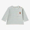 Benetton Logo-patch Stripe-pattern Stretch-cotton T-shirt 1-18 Months