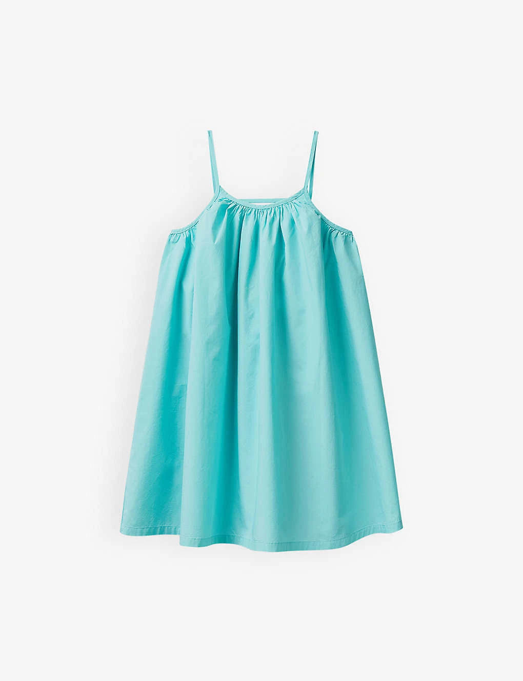 Benetton Sleeveless Cotton Trapeze Dress 6-14 Years 1 Benetton Sleeveless Cotton Trapeze Dress 6-14 Years