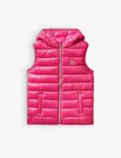 Benetton Logo-embroidered Padded Shell Gilet 6-14 Years