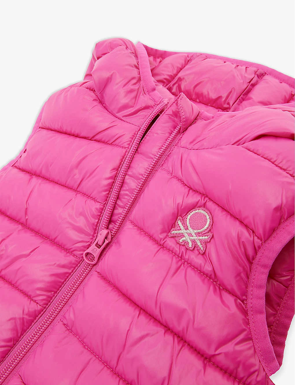 Benetton Brand-embroidered Sleeveless Padded Shell Gilet 1-6 Years 2 Benetton Brand-embroidered Sleeveless Padded Shell Gilet 1-6 Years - Image 2