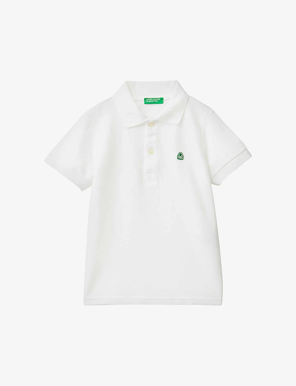 Benetton Logo-embroidered Cotton Polo Shirt 1-6 Years 1 Benetton Logo-embroidered Cotton Polo Shirt 1-6 Years