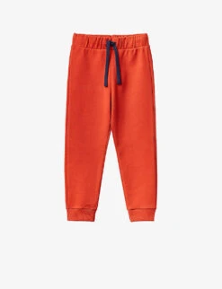 Benetton Logo-print Cotton-jersey Jogging Bottoms 3-6 Years