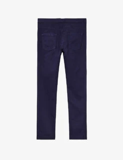 Benetton Slim-leg Stretch Cotton-blend Trousers 6-14 Years -Selfridges Store R04151787 NAVYBLUE ALT02