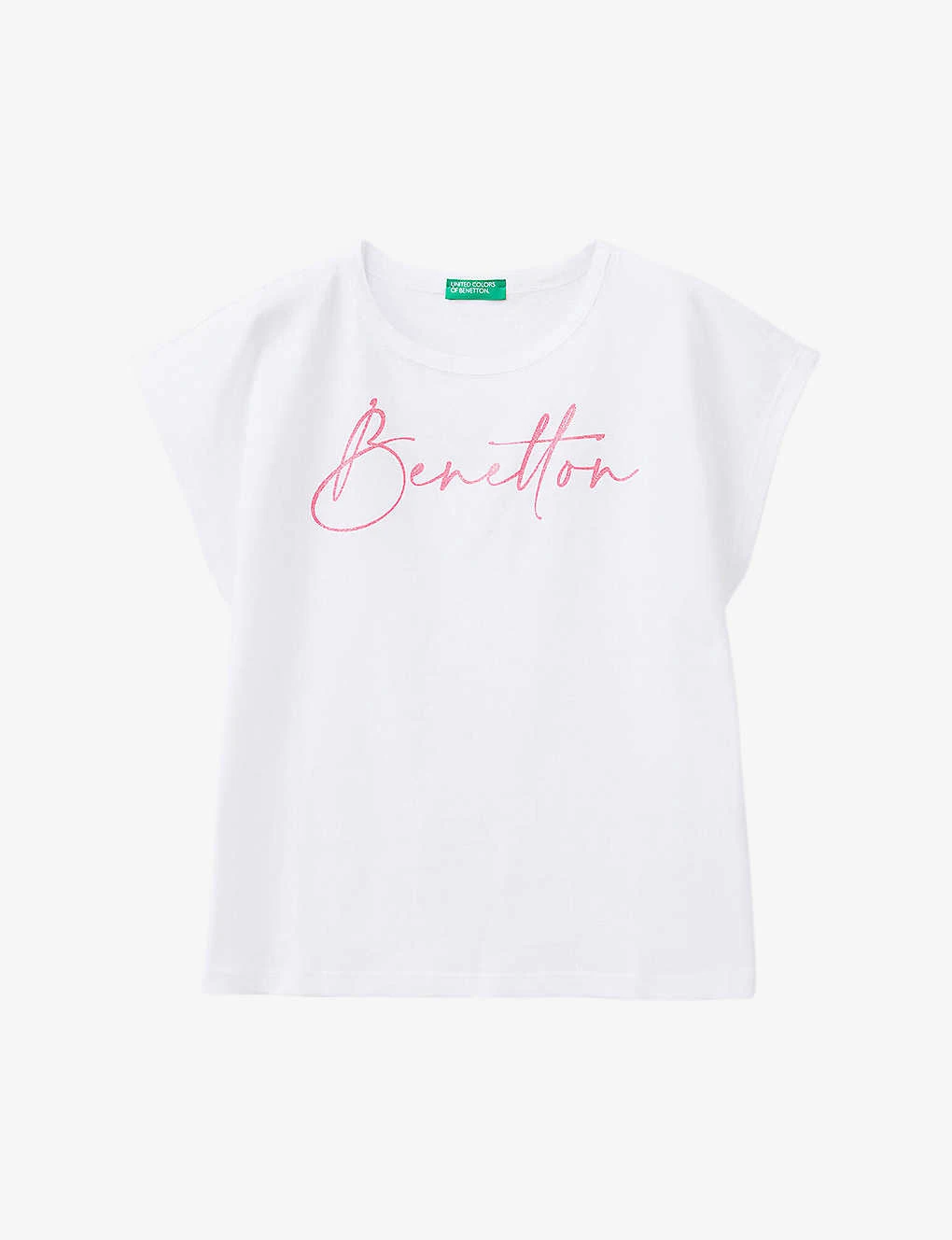 Benetton Logo-print Organic-cotton Jersey T-shirt 6-14 Years 1 Benetton Logo-print Organic-cotton Jersey T-shirt 6-14 Years