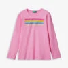 Benetton Logo-print Long-sleeved Organic-cotton T-shirt 6-14 Years