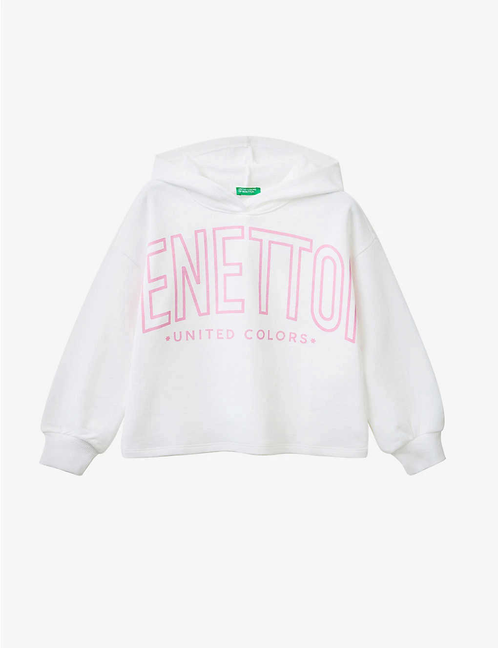Benetton Logo-print Cotton-jersey Hoody 6-14 Years 1 Benetton Logo-print Cotton-jersey Hoody 6-14 Years