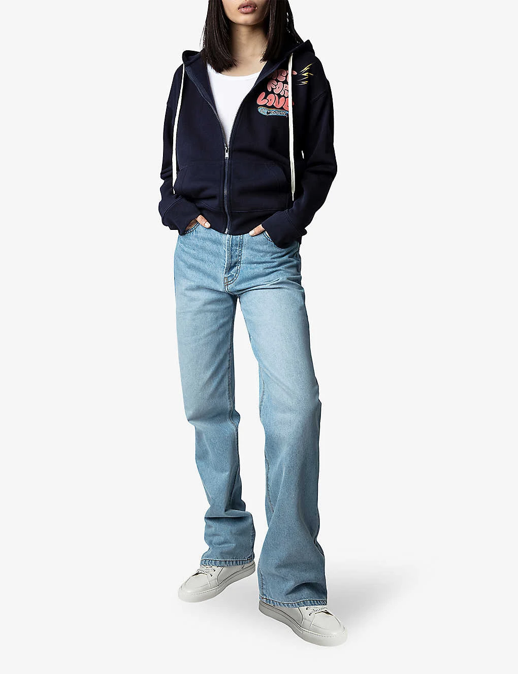 Zadig & Voltaire Spencer Core Cho-pattern Organic-cotton Hoodie 2 Zadig & Voltaire Spencer Core Cho-pattern Organic-cotton Hoodie - Image 2