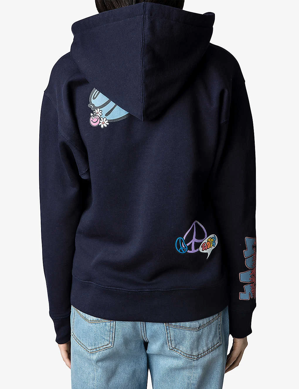 Zadig & Voltaire Spencer Core Cho-pattern Organic-cotton Hoodie 4 Zadig & Voltaire Spencer Core Cho-pattern Organic-cotton Hoodie - Image 4