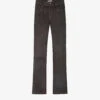 Zadig & Voltaire Priva Flared-leg Slim-fit Leather Trousers