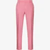Alexander McQueen Tapered-leg Regular-fit Wool Cigarette Trousers