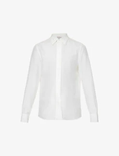Alexander McQueen Curved-hem Relaxed-fit Silk Shirt