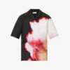 Alexander McQueen Graphic-print Camp-collar Relaxed-fit Cotton-poplin Shirt