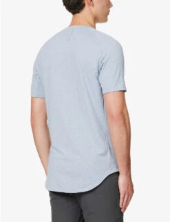 Lululemon Drysense Crewneck Recycled-stretch Polyester Blend T-shirt -Selfridges Store R04153882 HEATHEREDCHAMBRAY ALT03
