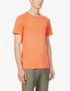 Lululemon Metal Vent Tech 2.0 Regular-fit Stretch-woven T-shirt -Selfridges Store R04153887 ORANGECORAL ALT02