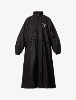 Prada Re-Nylon Concealable-hood Regular-fit Recycled Polyamide Coat