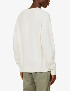 Kenzo Boke Flower Graphic-print Wool-knit Jumper -Selfridges Store R04155579 OFFWHITE ALT03